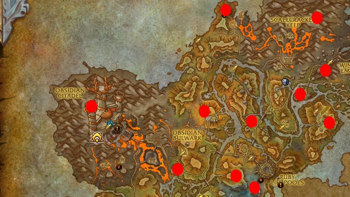 World of Warcraft Dragonflight All Dragon Glyph locations VG247